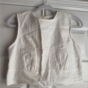 Lucy Paris White Crop Top